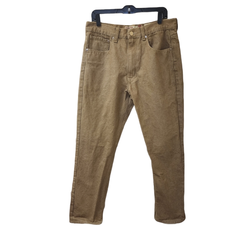 PJ Mark Tan/Brown Straight Jeans SIZE 36x34